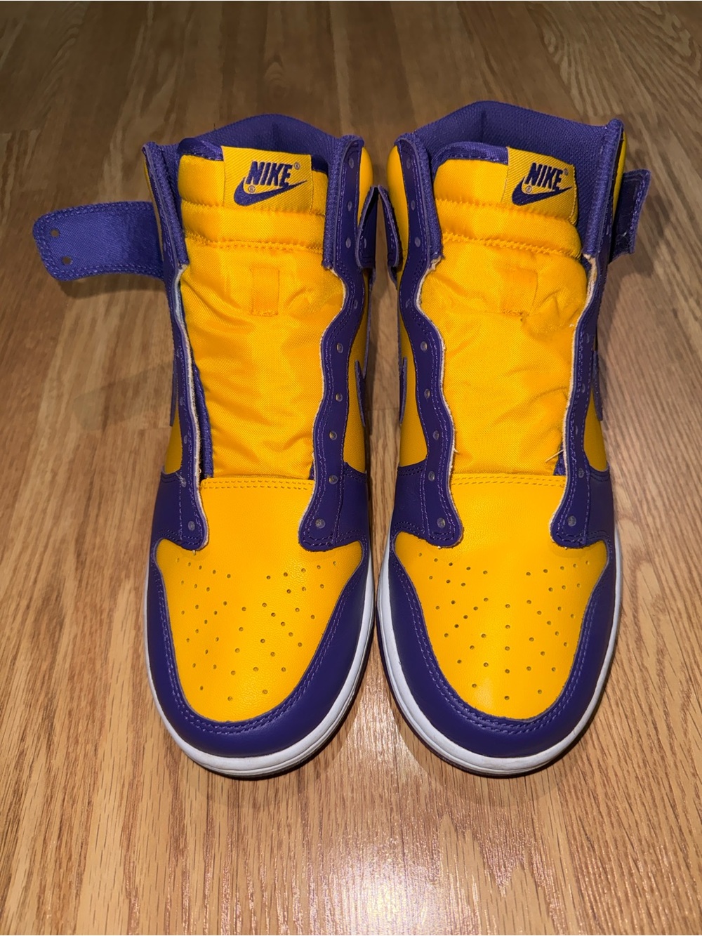 Nike Dunk High “Laker” men’s size 9.5